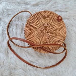 Round Rattan Bag